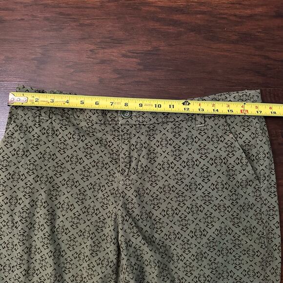 Patagonia green pattern ankle length pants size 10 - Picture 9 of 11